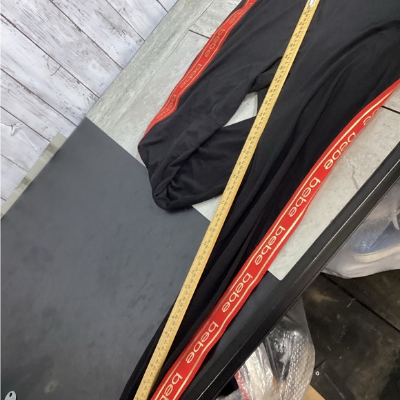 Yoga Athletic Legging Pants Bebe 1xl new black Stretch - Picture 4 of 5